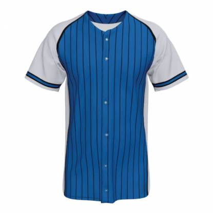 Adult Grey Blue and Black Baseball Jersey V Neck Button Closure Manufacturers, Suppliers, Exporters in Texas