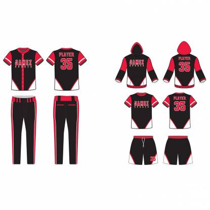Black And Pink Softball Uniforms Polyester for Adults Custom Fit Anti Bacterial Quick Dry Super Quality Manufacturers, Suppliers, Exporters in Texas
