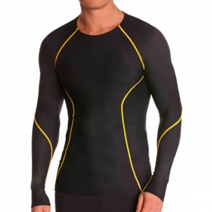 Black And Yellow Sublimation Compression Wear Long Sleeves And Skin Fit Manufacturers, Suppliers, Exporters in Texas
