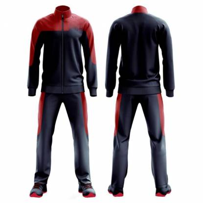 Black Dark Grey Sublimation Tracksuit Full Zip Track Jacket Stand Up Collar Manufacturers, Suppliers, Exporters in Texas