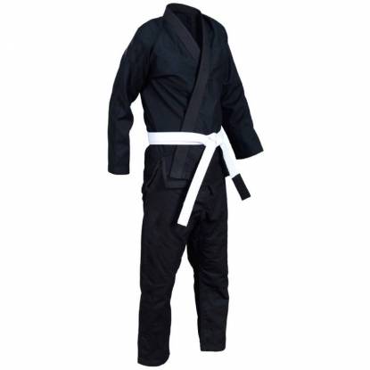 Black Ju Jutsu Uniform A0 to A4 Sizes 100 Percent Cotton High Quality Fabric Manufacturers, Suppliers, Exporters in Texas
