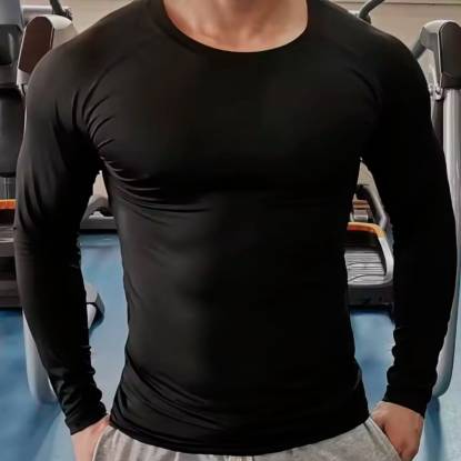 Black Long Sleeve Sportswear Fitness Running Workout with Sublimation Manufacturers, Suppliers, Exporters in Memphis
