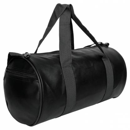 Black Polyester Gym Bag Durable Plain Sports Duffle Bag For Workouts Manufacturers, Suppliers, Exporters in Texas