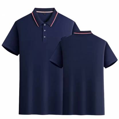 Blue Plain Polo Shirt Comfortable Cotton Polyester Regular Fit Half Sleeve Manufacturers, Suppliers, Exporters in Texas