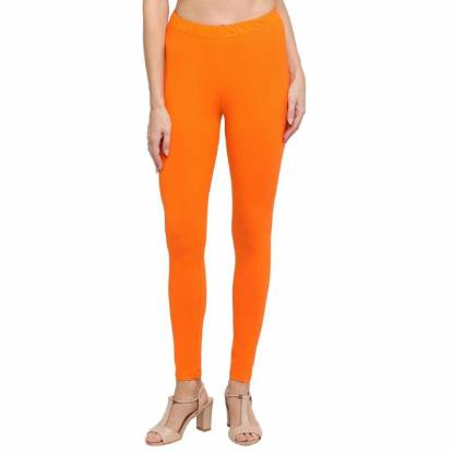 Bright Orange Leggings For Women Cotton Fabric Slim Fit Everyday Style Manufacturers, Suppliers, Exporters in Texas
