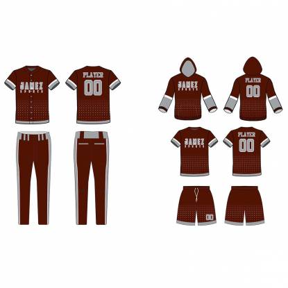 Brown And Light Purple Softball Uniforms Custom Designs Anti Bacterial Quick Dry Super Quality Manufacturers, Suppliers, Exporters in Texas