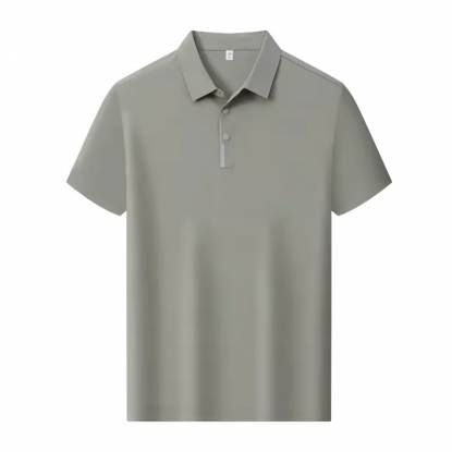 Classic Grey Polo Shirt For Men Cotton Fabric Short Sleeve Regular Fit Manufacturers, Suppliers, Exporters in Texas