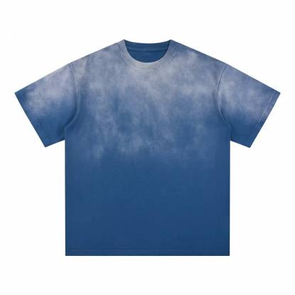 Classic Vintage Blue Cotton Round Neck T-Shirt For Men and Women Manufacturers, Suppliers, Exporters in Texas