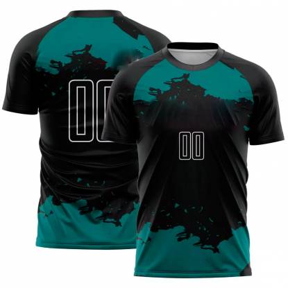 Comfortable And Durable Black And Green Custom Sports Uniforms With Round Neck Manufacturers, Suppliers, Exporters in Texas