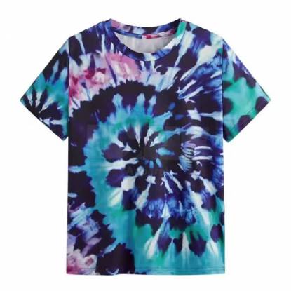 Cotton Tie Dye T-Shirt Comfortable Durable High Quality O-Neck Half Sleeves Regular Wear Manufacturers, Suppliers, Exporters in Texas
