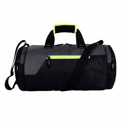 Durable Black And Gray Gym Duffel Bag With Neon Green Accents Manufacturers, Suppliers, Exporters in Texas