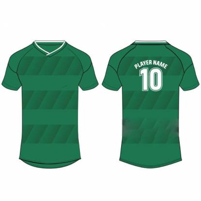 Green Short Sleeve Rugby Jersey Raglan Sleeves V Neck Performance Polyester Fabric Manufacturers, Suppliers, Exporters in Texas