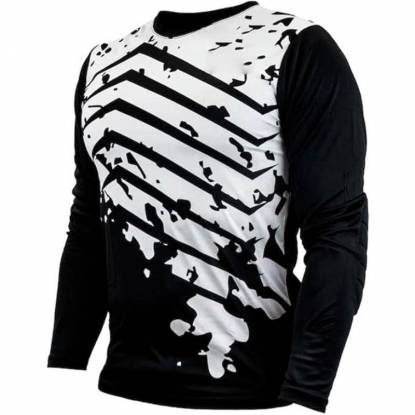 Hand Wash Goalie Shirt For Adults White Black Crew Neck Manufacturers, Suppliers, Exporters in Texas