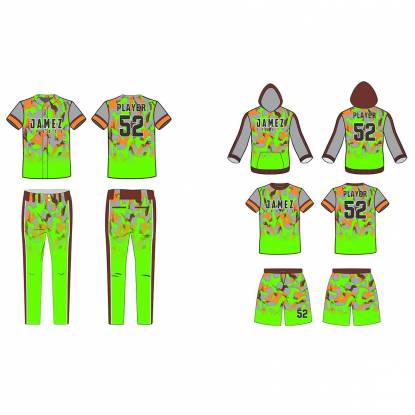 Light Green Softball Uniforms Quick Dry Anti Bacterial Regular Fit Super Quality Manufacturers, Suppliers, Exporters in Texas