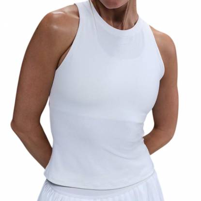 Lightweight Breathable Sleeveless Tennis Top for Women White High Neck Manufacturers, Suppliers, Exporters in Texas