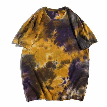 Men Cotton Tie Dye T-Shirt High Quality Durable Comfortable O-Neck Half Sleeve Outfit Manufacturers, Suppliers, Exporters in Texas