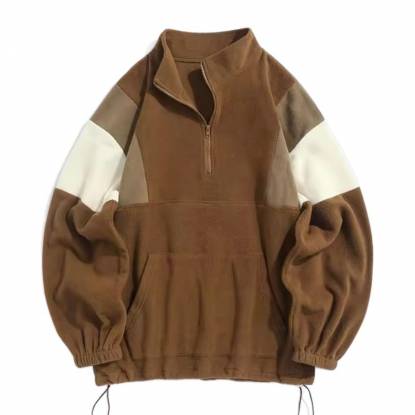 Men Half Zip Fleece Sweatshirt Loose Fit Polyester Cotton Breathable Casual Wear Manufacturers, Suppliers, Exporters in Texas