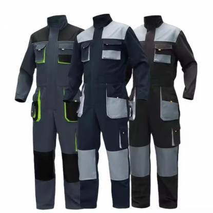 Mens Color Block Polyester Cotton Work Coverall Premium Quality for Construction and Maintenance Manufacturers, Suppliers, Exporters in Texas