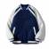 Mens Cotton Varsity Jacket Blue and White Button Closure Durable Casual Fashion Jacket Manufacturers, Suppliers, Exporters in Texas
