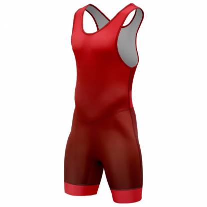 Mens Wrestling Singlet Red Comfortable Stretch Fabric Sports Training Outfit Manufacturers, Suppliers, Exporters in Texas