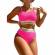 Modern Women Swim Wear Polyester Triangle Bikini High Waist Solid Color Set Manufacturers, Suppliers, Exporters in Texas