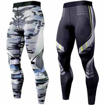 Plus Size Mens Printed Sports Tights With Elastic Waist Manufacturers, Suppliers, Exporters in Texas