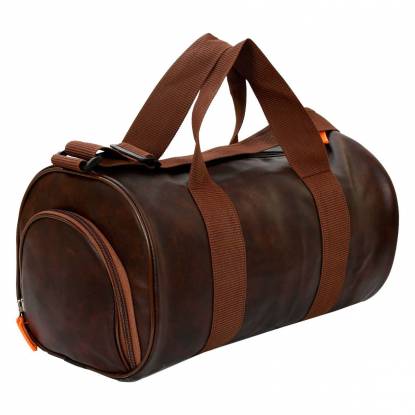 Premium Dark Brown Leather Gym Bag For Sports And Workout Gear With Spacious Storage Manufacturers, Suppliers, Exporters in Texas