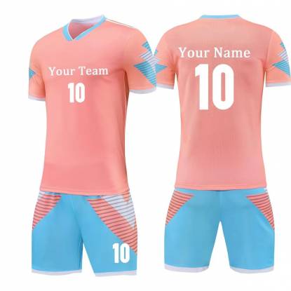 Printed Pink Sportswear Jersey for Unisex with Quick Dry Fabric Solid Pattern V Neck Manufacturers, Suppliers, Exporters in Omaha
