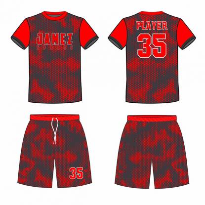 Red And Brown Soccer Uniforms Polyester Anti Bacterial Quick Dry Hand Wash Machine Wash Manufacturers, Suppliers, Exporters in Texas