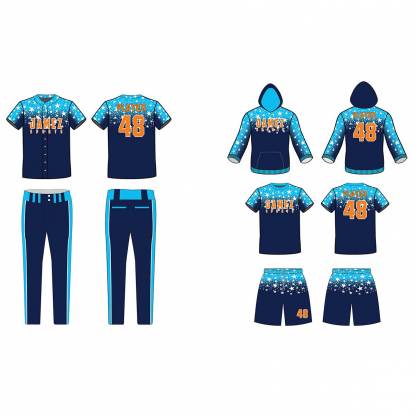Sky Blue And Blue Softball Uniforms For Adults Quick Dry Regular Fit Super Quality Manufacturers, Suppliers, Exporters in Texas