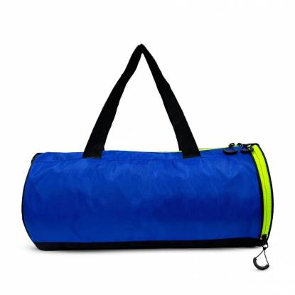 Solid Blue Polyester Sports Gym Bag Lightweight And Stylish Travel Bag Manufacturers, Suppliers, Exporters in Texas