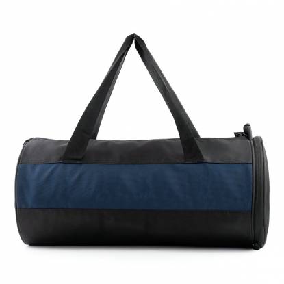 Spacious Black And Blue Gym Duffle Bag With Sturdy Shoulder Straps Manufacturers, Suppliers, Exporters in Texas