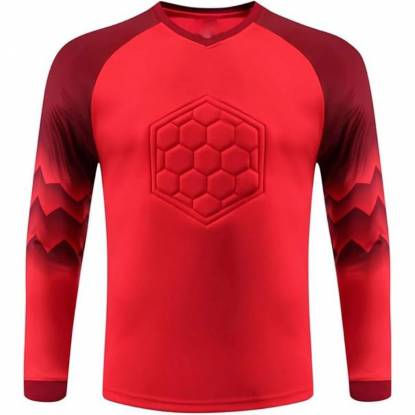Sports Goalie Shirt For Adults Red Maroon Regular Fit Manufacturers, Suppliers, Exporters in Texas