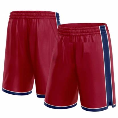 Stylish Red Basketball Shorts Automated Cutting Comfortable Fit Manufacturers, Suppliers, Exporters in Texas