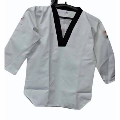 Taekwondo Professional Uniform Cotton White Full Uniform Hand Wash Manufacturers, Suppliers, Exporters in Texas