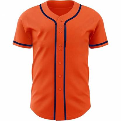 Trendy Orange Baseball Shirt Fully Customized For Adults Manufacturers, Suppliers, Exporters in Texas