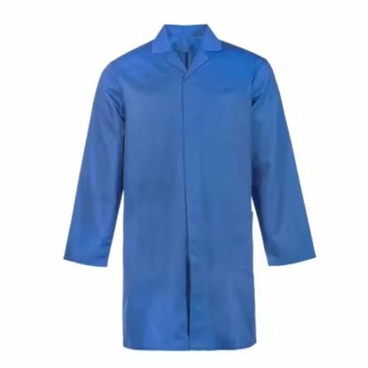 Unisex Blue Cotton Dust Coat Durable Easy Clean Long Sleeve Workwear Coat Manufacturers, Suppliers, Exporters in Texas