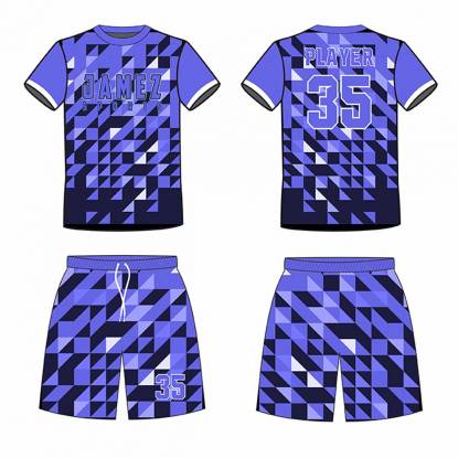 Unisex Soccer Uniform For Adults Blue And Dark Blue Polyester Quick Dry Super Quality Manufacturers, Suppliers, Exporters in Texas