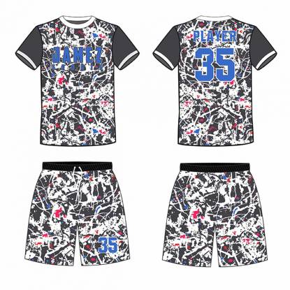 White And Light Black Soccer Uniforms Unisex Round Neck Polyester Fabric Hand Wash Machine Wash Manufacturers, Suppliers, Exporters in Texas
