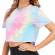 Women Casual Wear Cotton Tie Dye Top Regular Fit Short Sleeve Round Neck Manufacturers, Suppliers, Exporters in Texas