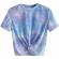 Women Casual Wear Multi Color Tie Dye Cotton Blend Crop Top Regular Fit Manufacturers, Suppliers, Exporters in Texas