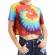 Women Cotton Polyester Multicolor Tie Dye Crop Top Regular Fit Summer Wear Manufacturers, Suppliers, Exporters in Texas