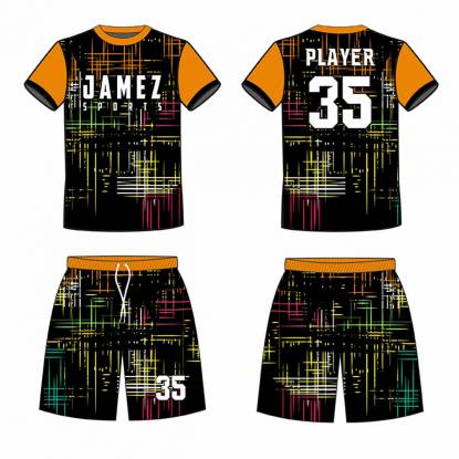 Yellow And Black Soccer Uniforms Quick Dry Half Sleeve Hand Wash Machine Wash Custom Designs Manufacturers, Suppliers, Exporters in Texas
